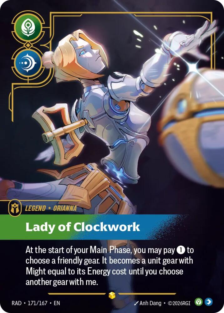 Orianna, Lady of Clockwork (Overnumbered), Radiance 171/167