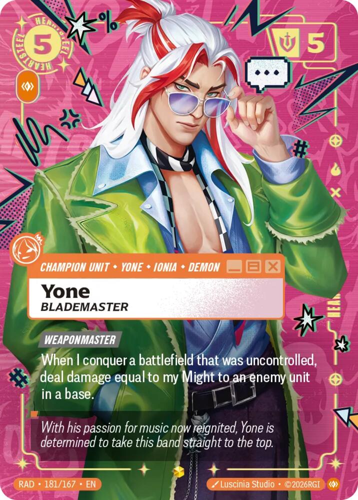 Yone, Blademaster (Overnumbered), Radiance 181/167
