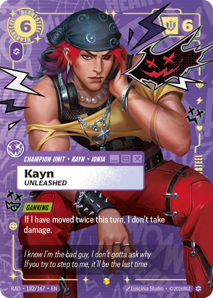 Kayn, Unleashed (Overnumbered), Radiance 182/167