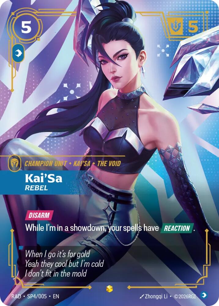 Kai'Sa, Rebel (SP), Radiance SP4/005