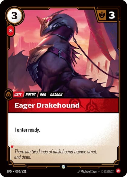 Eager Drakehound, Spiritforged 006/221