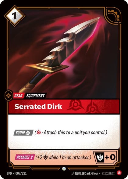 Serrated Dirk, Spiritforged 009/221