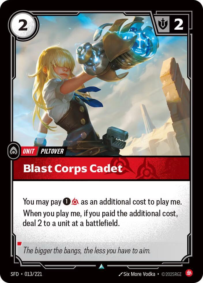 Blast Corps Cadet, Spiritforged 013/221