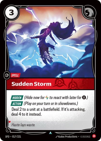 Sudden Storm, Spiritforged 017/221