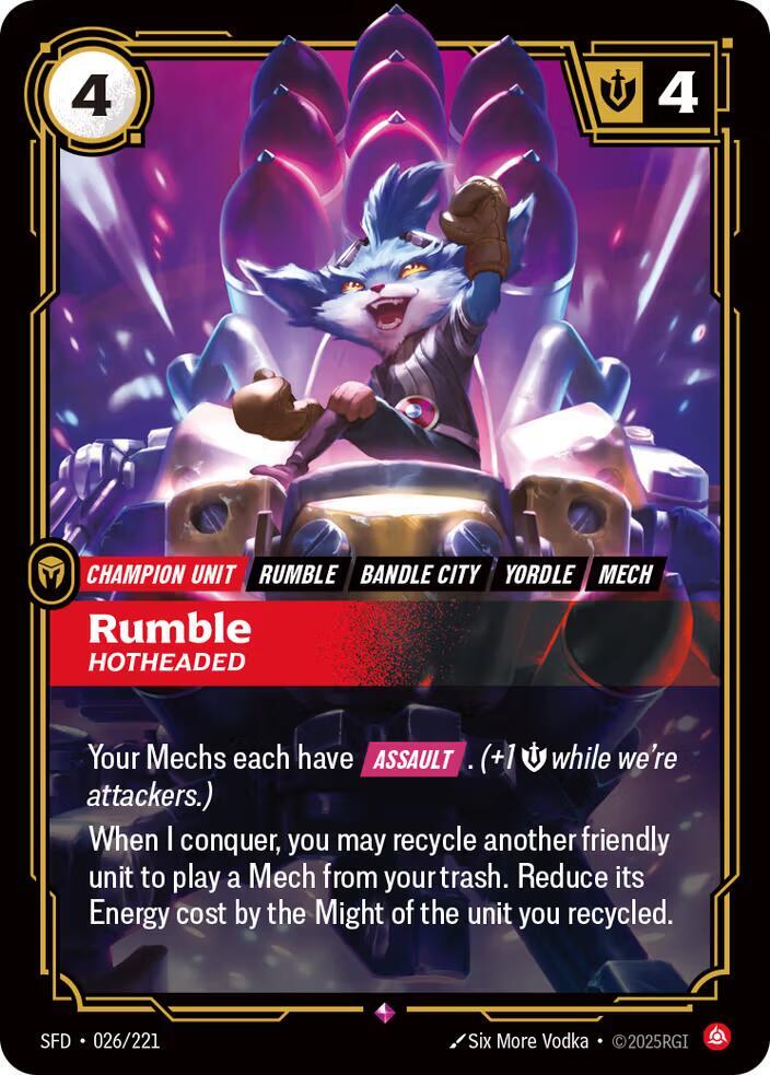Rumble - Hotheaded, Spiritforged 026/221