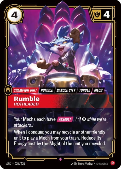 Rumble - Hotheaded, Spiritforged 026/221