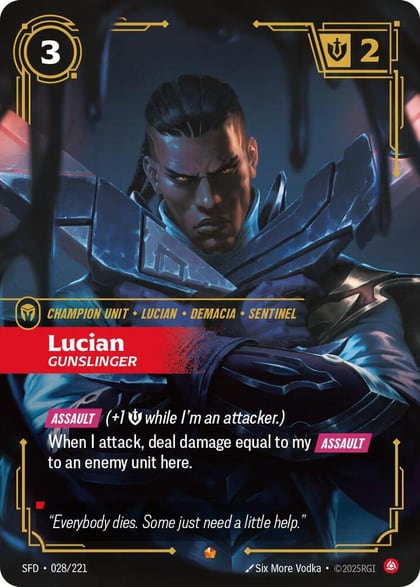 Lucian - Gunslinger, Spiritforged 028/221