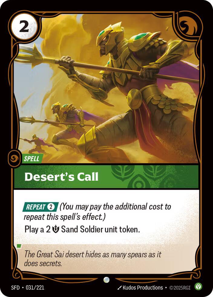 Desert's Call, Spiritforged 031/221