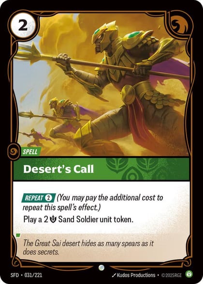 Desert's Call, Spiritforged 031/221
