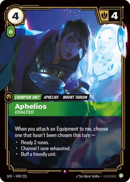 Aphelios - Exalted, Spiritforged 049/221