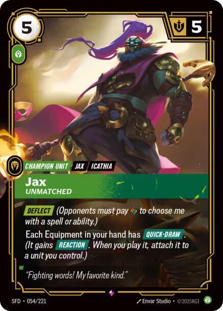Jax - Unmatched, Spiritforged 054/221