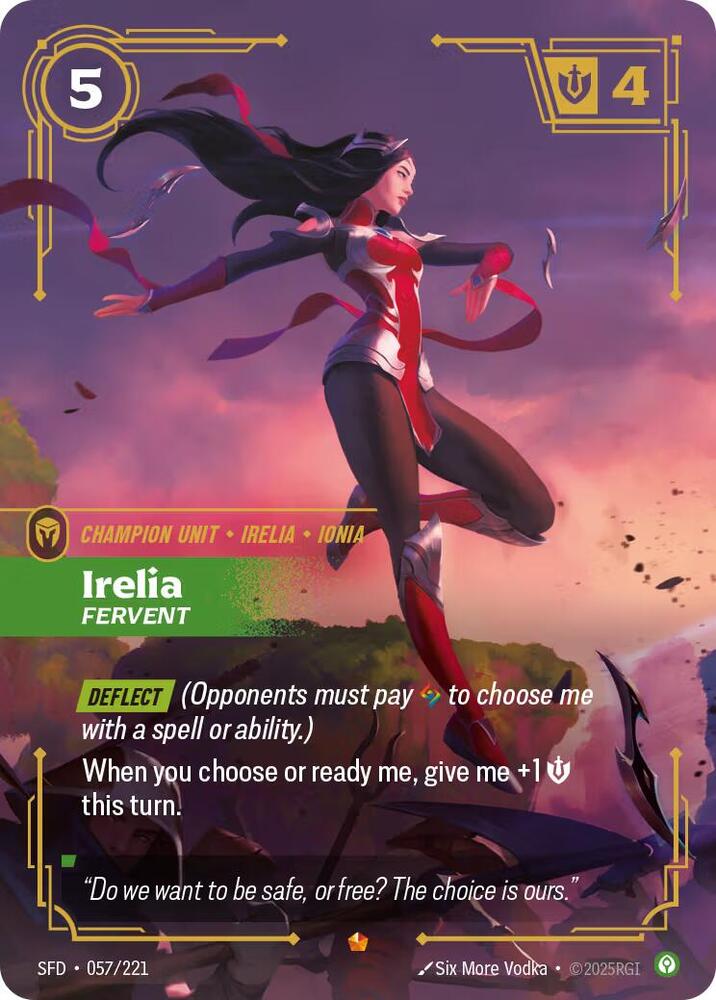 Irelia - Fervent, Spiritforged 057/221
