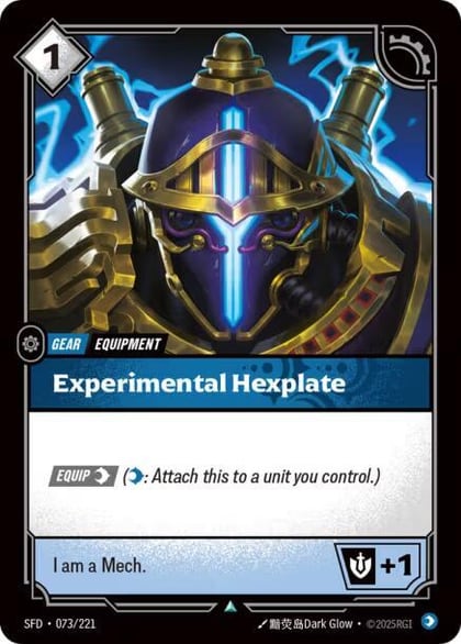 Experimental Hexplate, Spiritforged 073/221