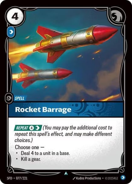Rocket Barrage, Spiritforged 077/221