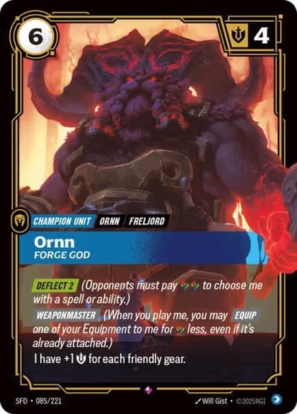 Ornn - Forge God, Spiritforged 085/221