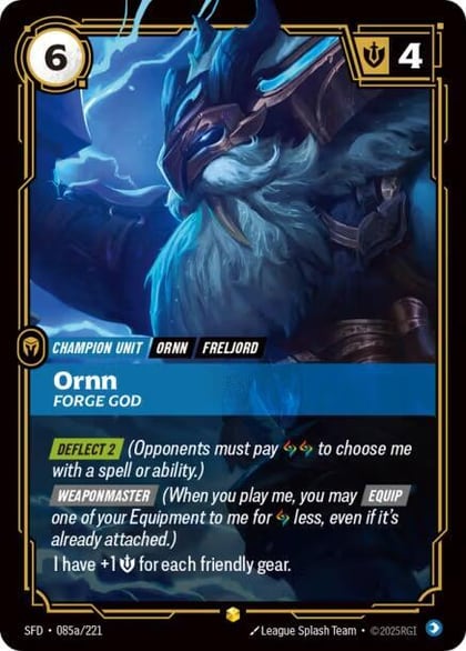 Ornn - Forge God (Alternate Art), Spiritforged 085a/221