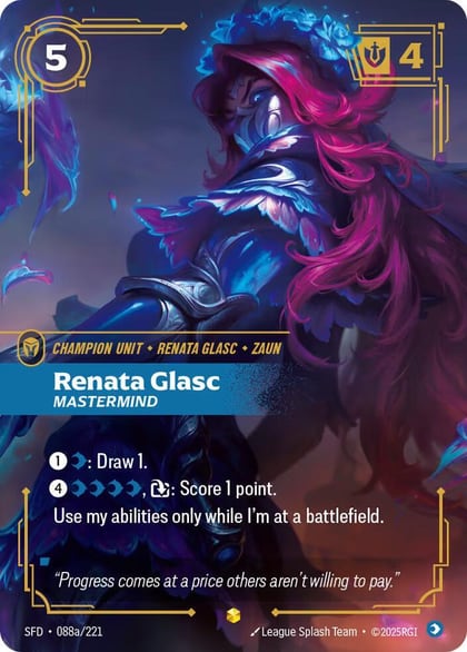 Renata Glasc - Mastermind (Alternate Art), Spiritforged 088a/221