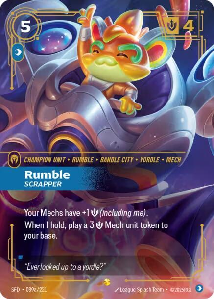 Rumble - Scrapper (Alternate Art), Spiritforged 089a/221