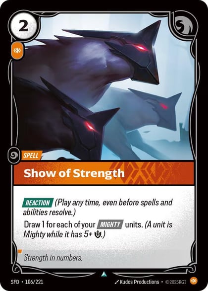 Show of Strength, Spiritforged 106/221