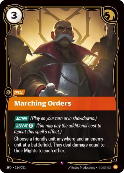 Marching Orders, Spiritforged 114/221