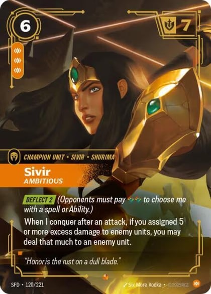 Sivir - Ambitious, Spiritforged 120/221