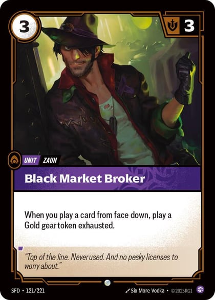 Black Market Broker, Spiritforged 121/221