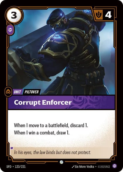 Corrupt Enforcer, Spiritforged 123/221