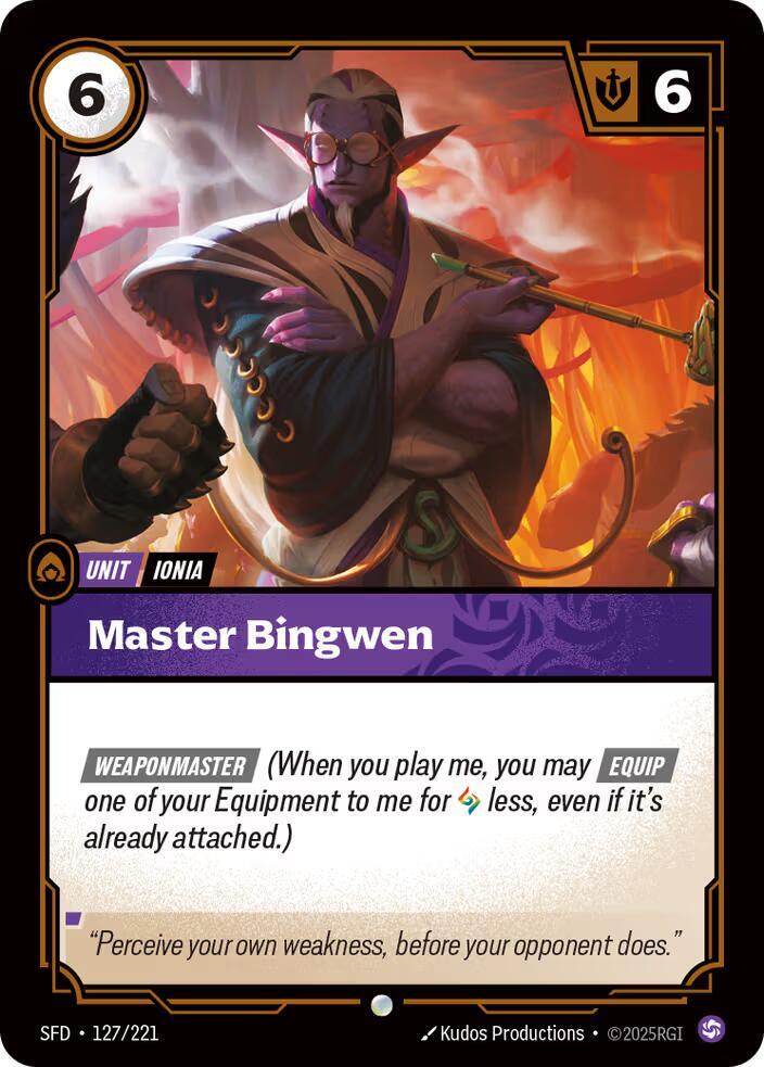 Master Bingwen, Spiritforged 127/221