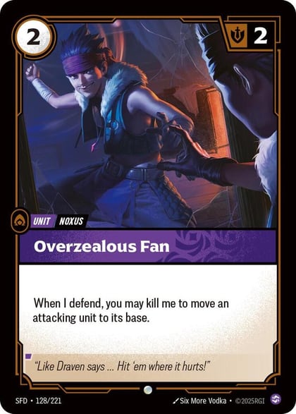 Overzealous Fan, Spiritforged 128/221
