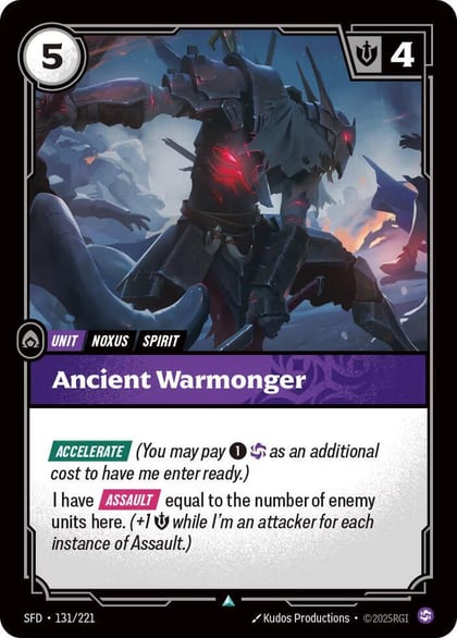 Ancient Warmonger, Spiritforged 131/221