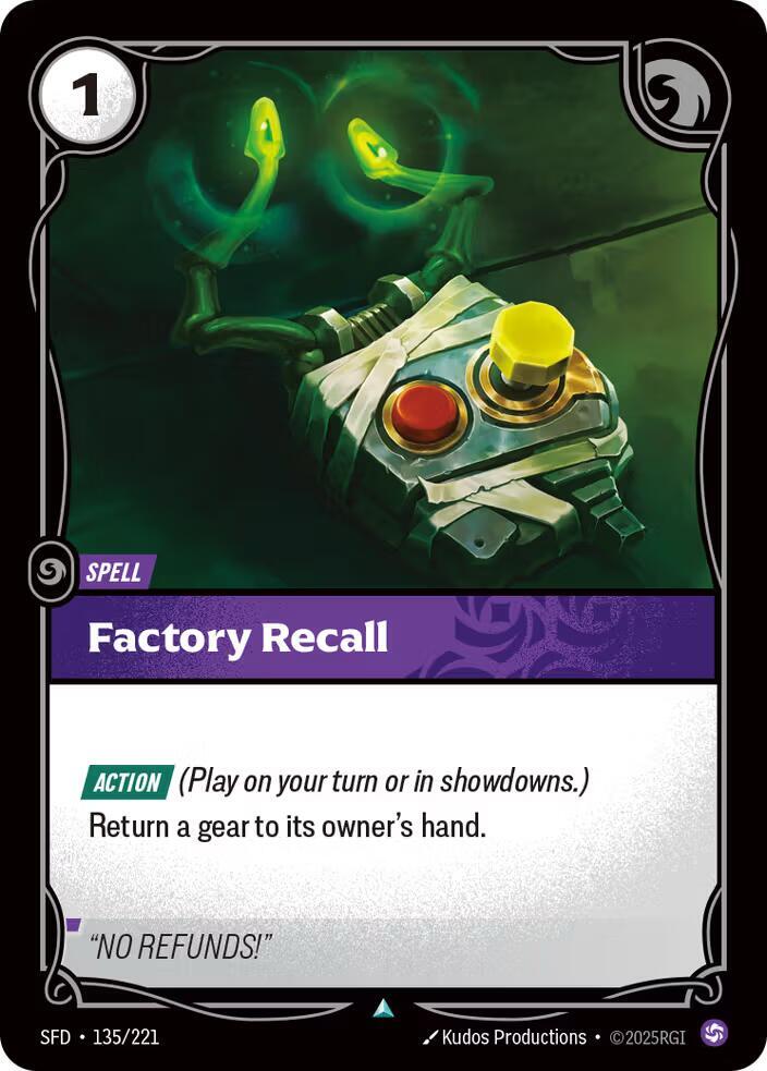Factory Recall, Spiritforged 135/221