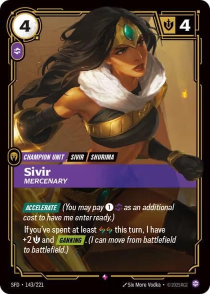 Sivir - Mercenary, Spiritforged 143/221