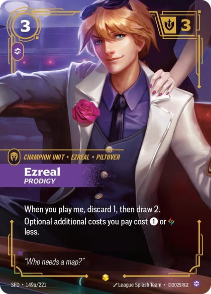 Ezreal - Prodigy (Alternate Art), Spiritforged 149a/221