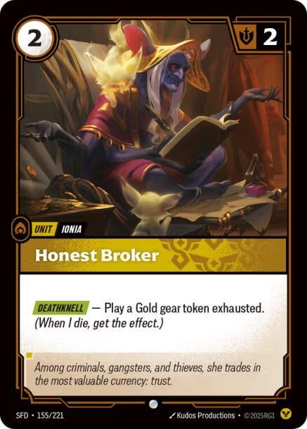 Honest Broker, Spiritforged 155/221
