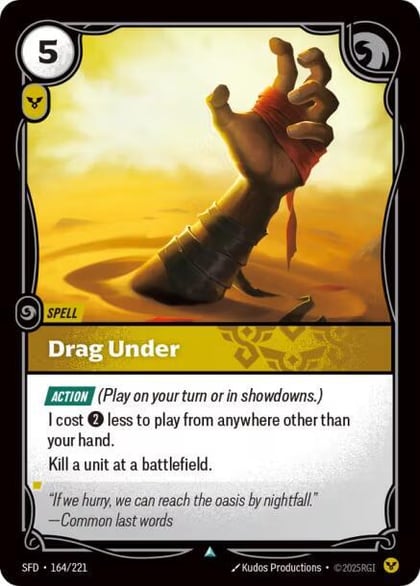 Drag Under, Spiritforged 164/221