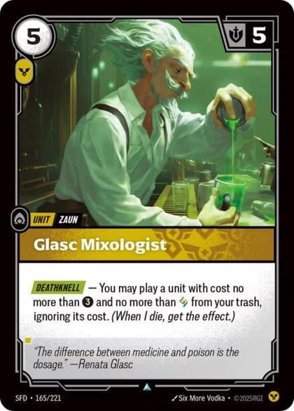 Glasc Mixologist, Spiritforged 165/221