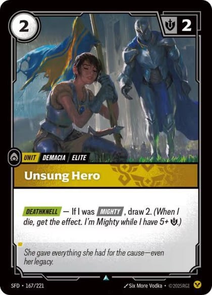 Unsung Hero, Spiritforged 167/221