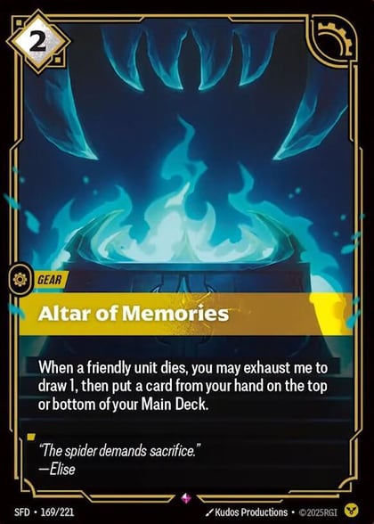Altar of Memories, Spiritforged 169/221