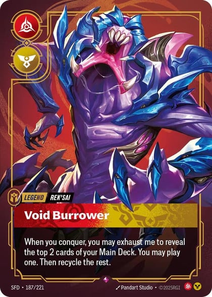 Rek'sai - Void Burrower, Spiritforged 187/221