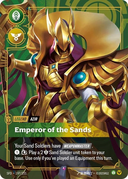 Azir - Emperor of the Sands, Spiritforged 197/221