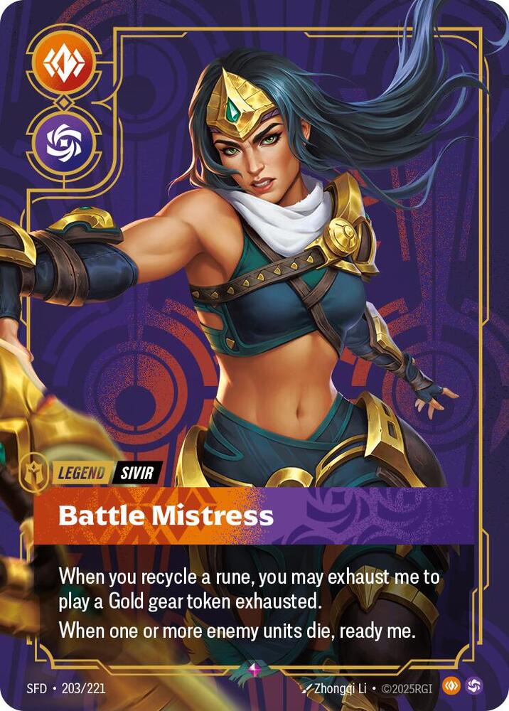 Sivir - Battle Mistress, Spiritforged 203/221
