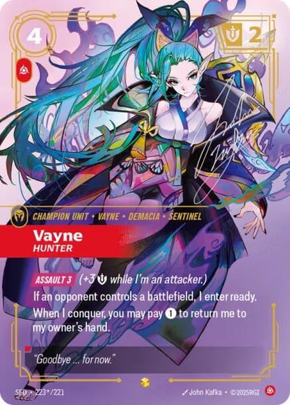 Vayne - Hunter (Signature), Spiritforged 223*/221
