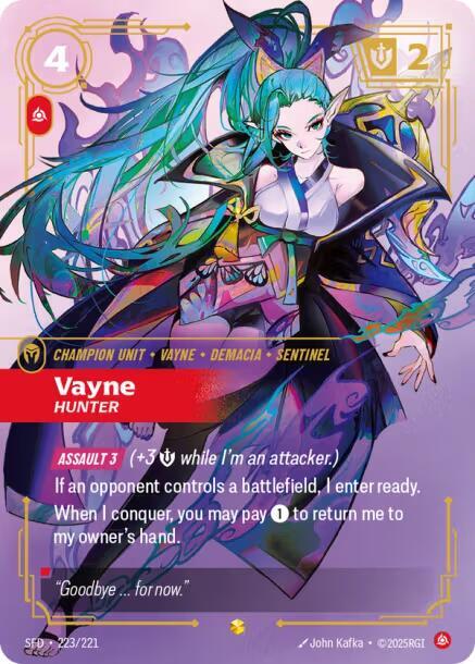 Vayne - Hunter (Overnumbered), Spiritforged 223/221