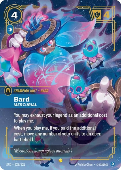 Bard - Mercurial (Overnumbered), Spiritforged 228/221
