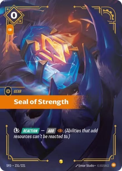 Seal of Strength (Overnumbered), Spiritforged 231/221