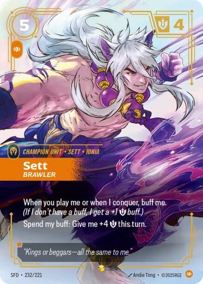 Sett - Brawler (Overnumbered), Spiritforged 232/221