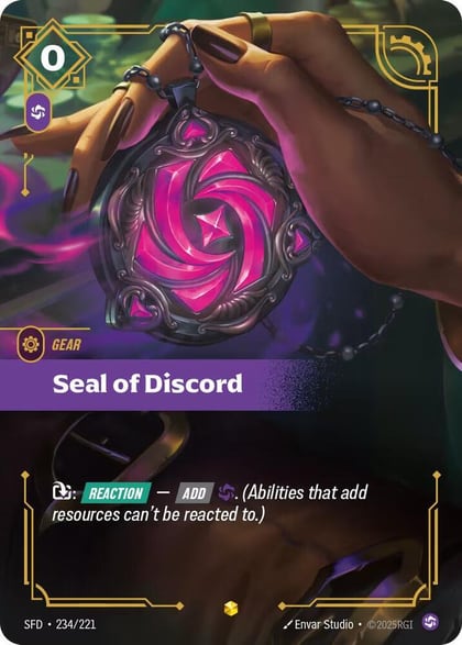 Seal of Discord (Overnumbered), Spiritforged 234/221