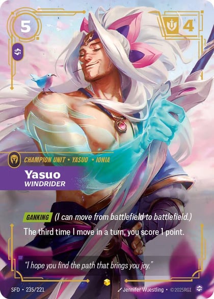 Yasuo - Windrider (Overnumbered), Spiritforged 235/221