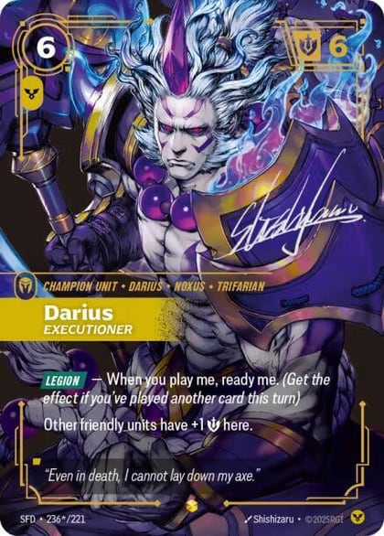 Darius - Executioner (Signature), Spiritforged 236*/221