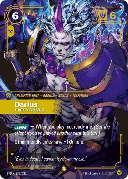 Darius - Executioner (Overnumbered), Spiritforged 236/221
